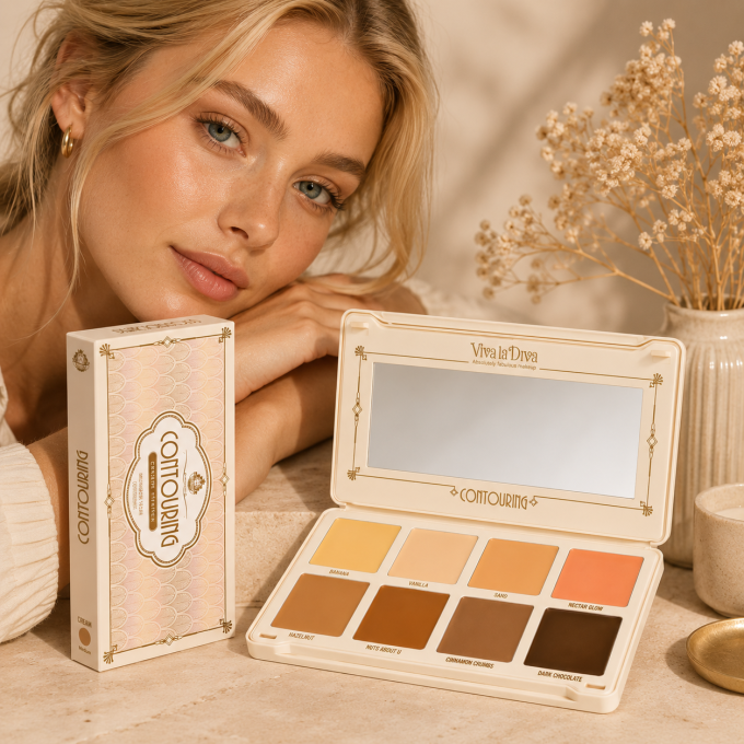 Palette de contouring vegan Clair / Medium VIVA LA DIVA