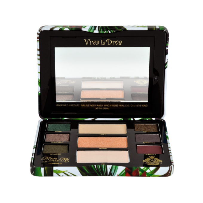 Palette d'ombres à paupières et teint vegan Move me jungle VIVA LA DIVA - 9 couleurs