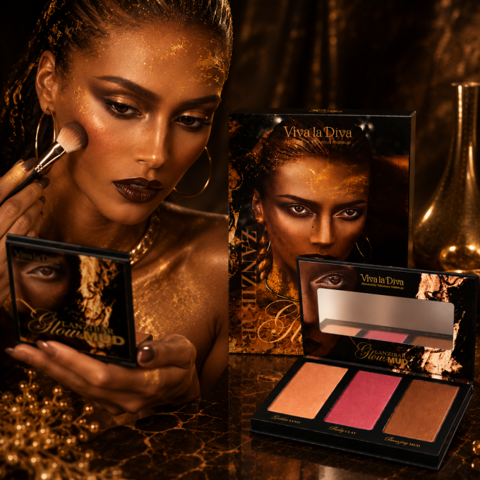 Palette teint vegan Zanzibar glow mud VIVA LA DIVA