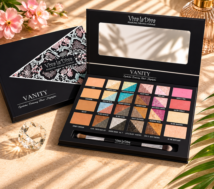 Palette de maquillage complète et vegan Vanity kit VIVA LA DIVA