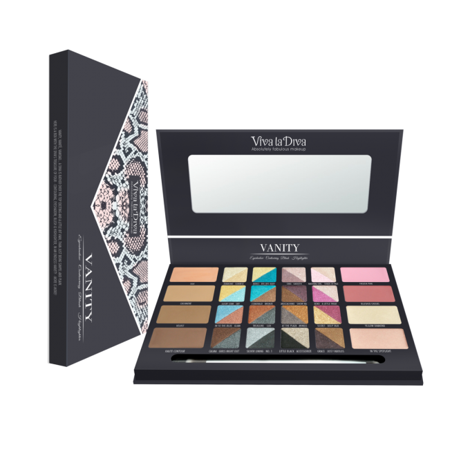 Palette de maquillage complète et vegan Vanity kit VIVA LA DIVA