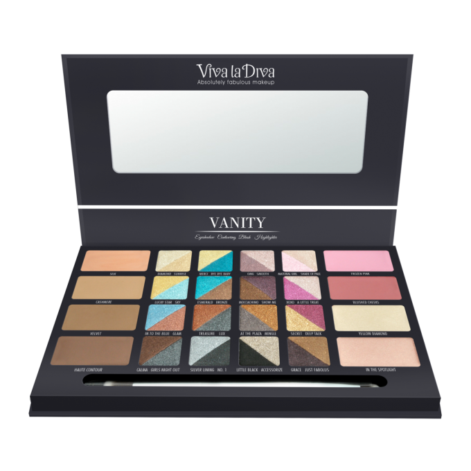 Lot de 2 palettes Metallic et Vanity VIVA LA DIVA