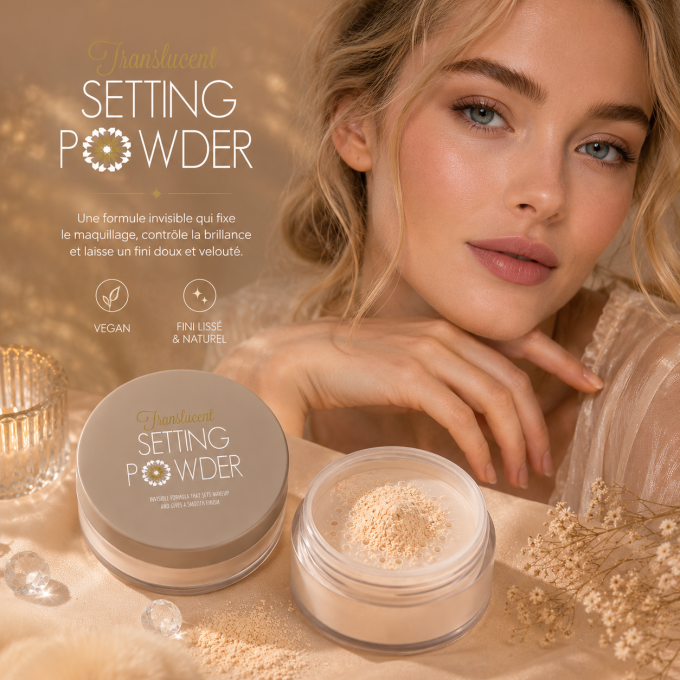 Poudre fixatrice translucide vegan VIVA LA DIVA - 2 teintes