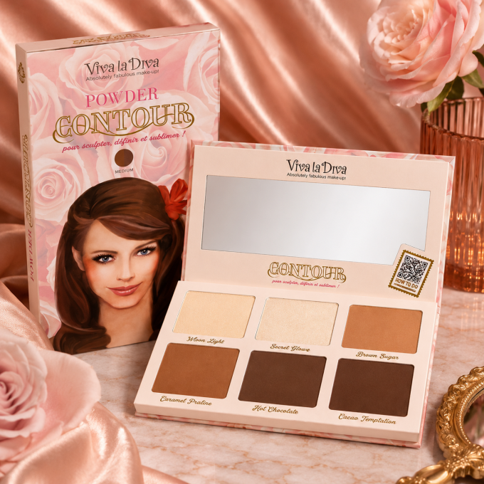 Palette de contouring vegan Medium / Foncé VIVA LA DIVA