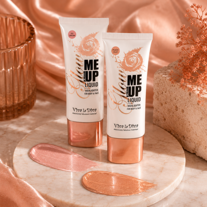 Highlighter liquide vegan GLOW ME UP VIVA LA DIVA - 2 teintes - 30 ml