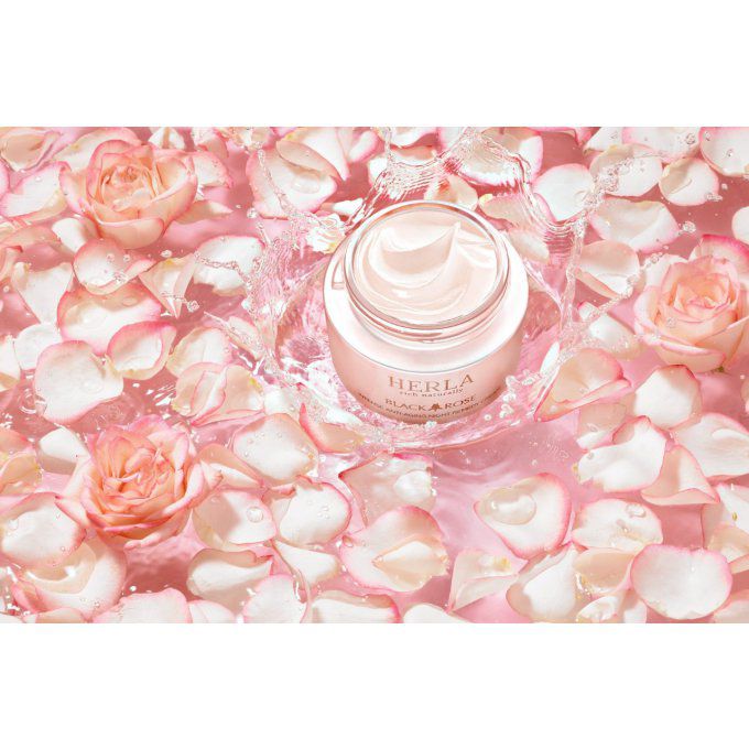 Coffret Cadeau Masque exfoliant + Crèmes Yeux + Remède anti-âge à la rose noire - BLACK ROSE - HERLA