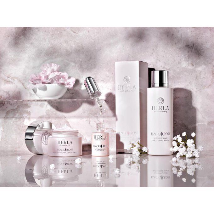 Coffret cadeau Remède de nuit anti-âge et lotion tonnifiante - BLACK ROSE - HERLA