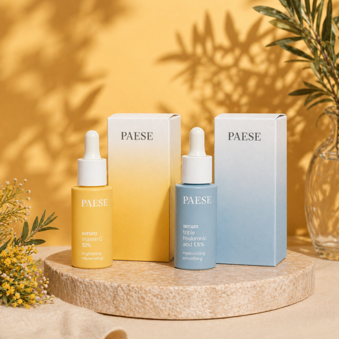 Duo de soins : Sérum rajeunissant 15 ml et Sérum triple acide hyaluronique 30 ml - PAESE