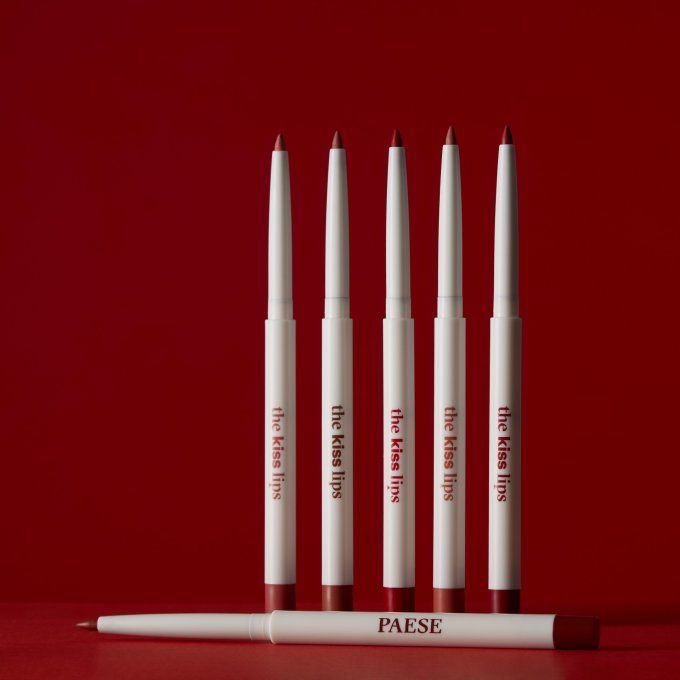 Coffret "The Kiss Lips"  - Rouge à lèvres et crayon assortis - 02 Nude Coral - Paese