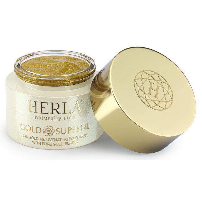 Coffret cadeau dédié au massage du visage et du corps - GOLD SUPREME - HERLA