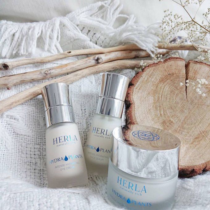 Coffret cadeau Crème de jour et Sérum visage hydratation intense - HYDRA PLANTS - HERLA