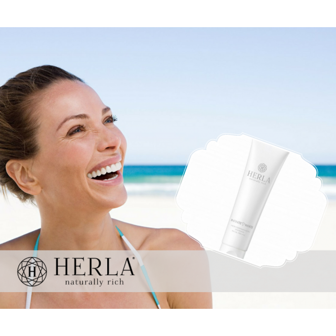 Coffret Cadeau Crème de nuit hydratante + Lotion illuminatrice -  INFINITE WHITE - HERLA