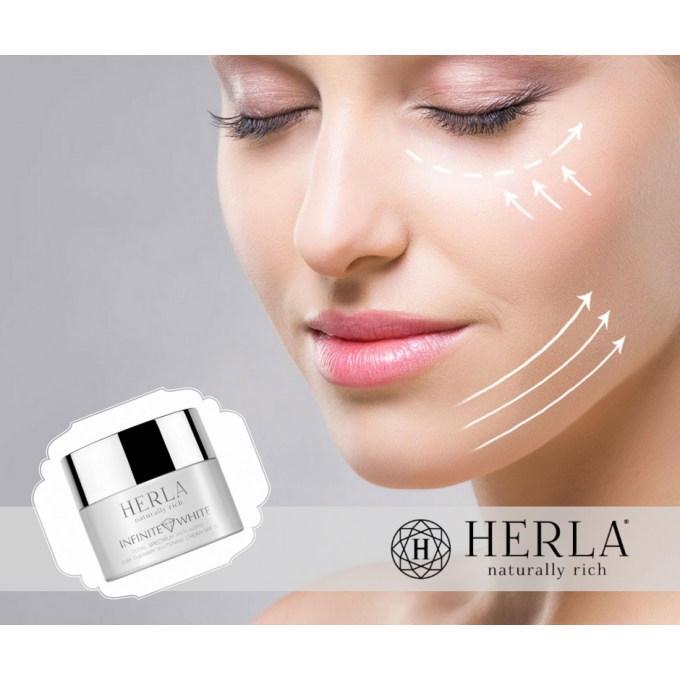 Crème de jour éclaircissante + Sérum dépigmentant + crème de nuit hydratante INFINITE WHITE - HERLA 