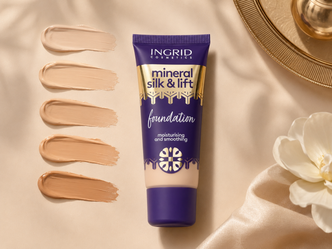 Fond de teint mineral - Silk & Lift - 30 ml - Ingrid Cosmetics - 5 Teintes
