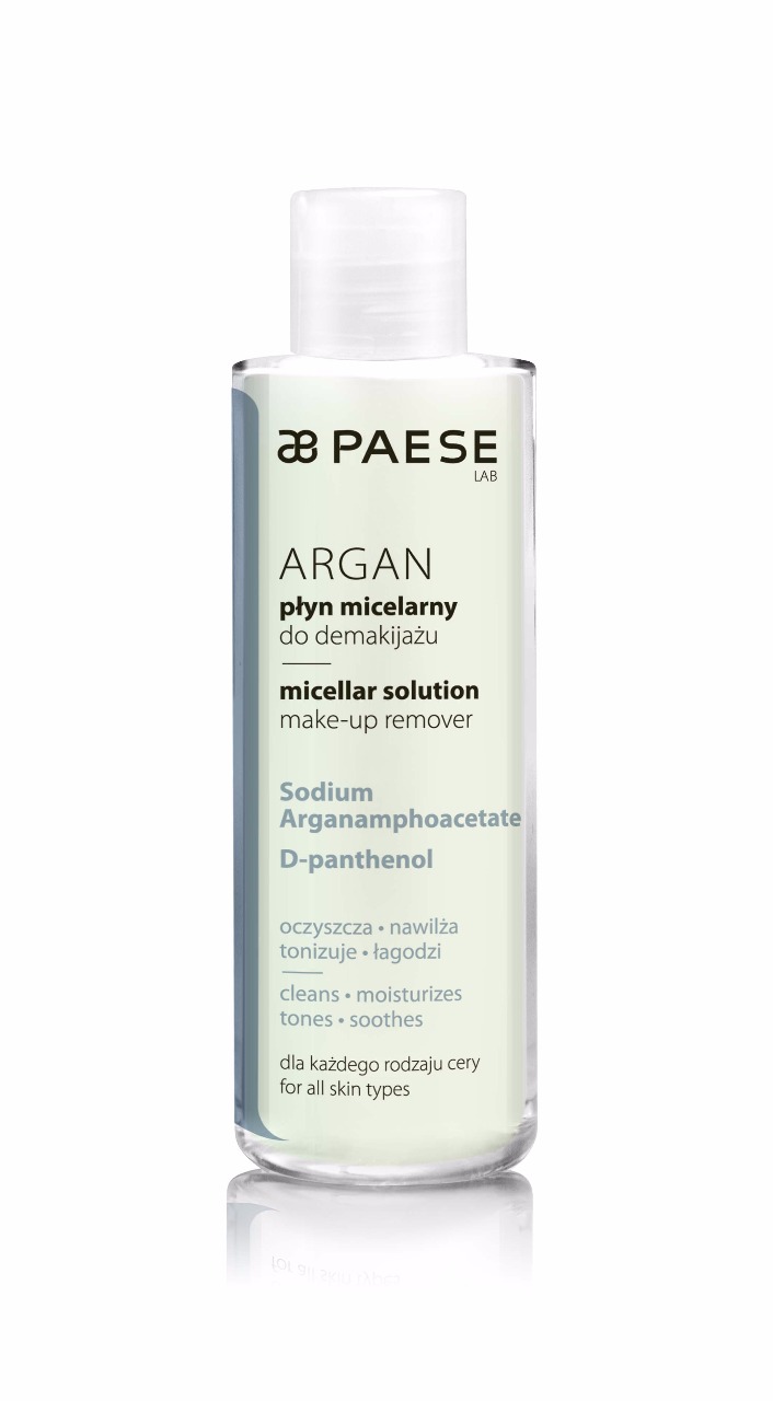 Eau micellaire à l'huile d'argan - 94% naturelle - PAESE - 210 ml