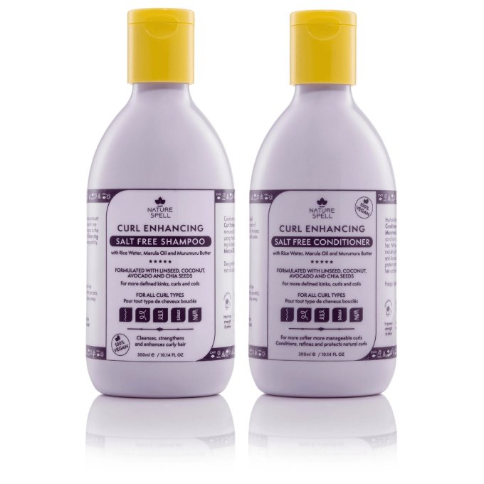 Routine Boucles sublimes – Shampooing, Après-Shampooing, Masque & Crème Sans Rinçage - Nature Spell