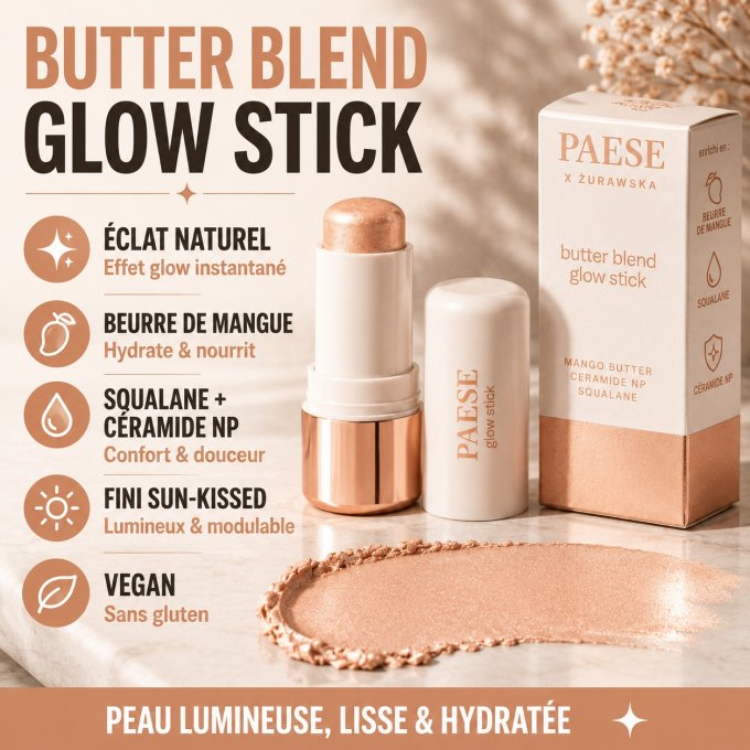 Enlumineur crémeux en stick au beurre - 6g - Paese