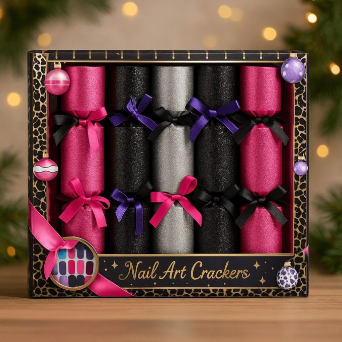Boite de 6 Crackers de Noel Vernis à ongles