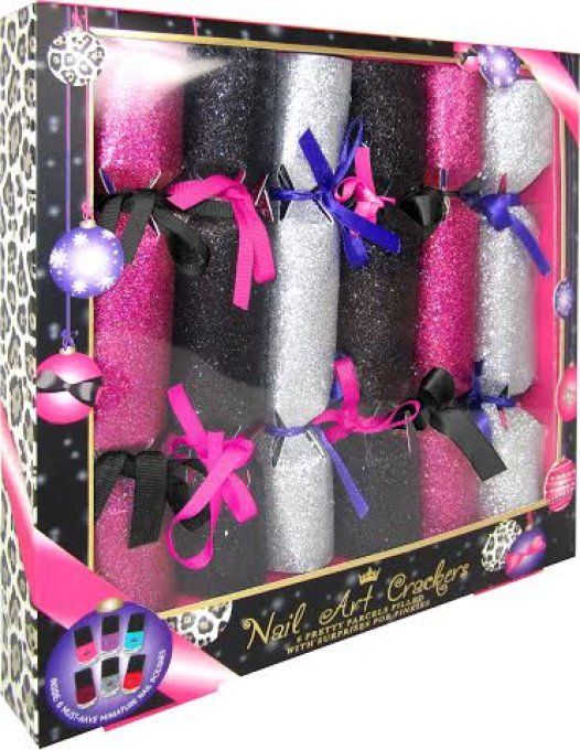 Boite de 6 Crackers de Noel Vernis à ongles