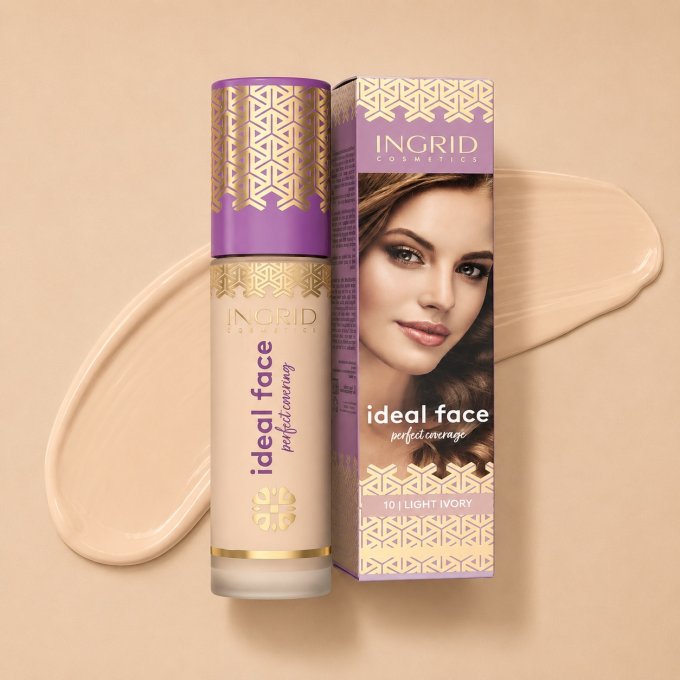 Fond de teint Ideal Face - 30ml - 5 teintes - Ingrid Cosmetics