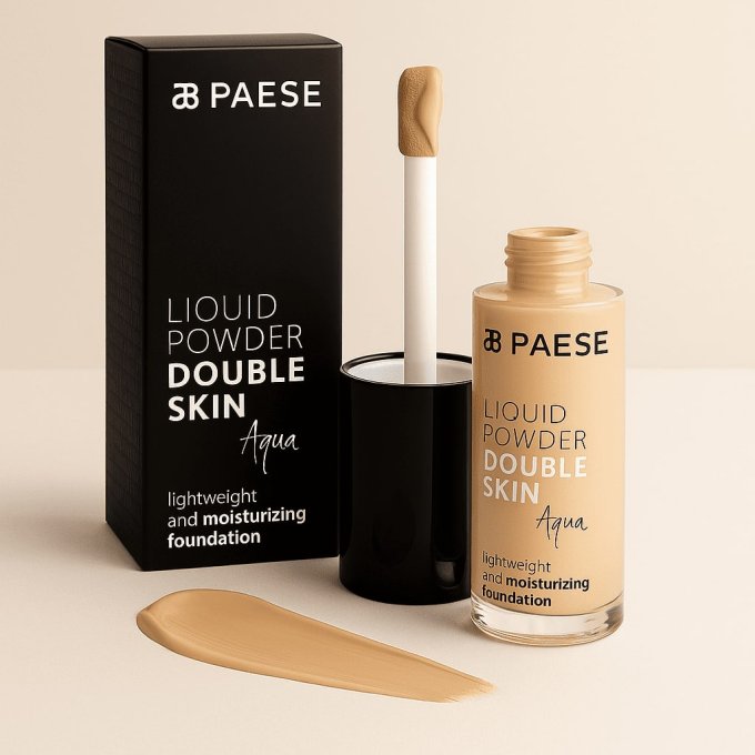 Liquid powder double skin aqua 30 ml - 4 teintes - PAESE