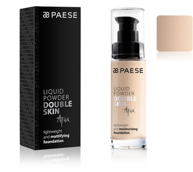 Liquid powder double skin aqua 30 ml - 4 teintes - PAESE