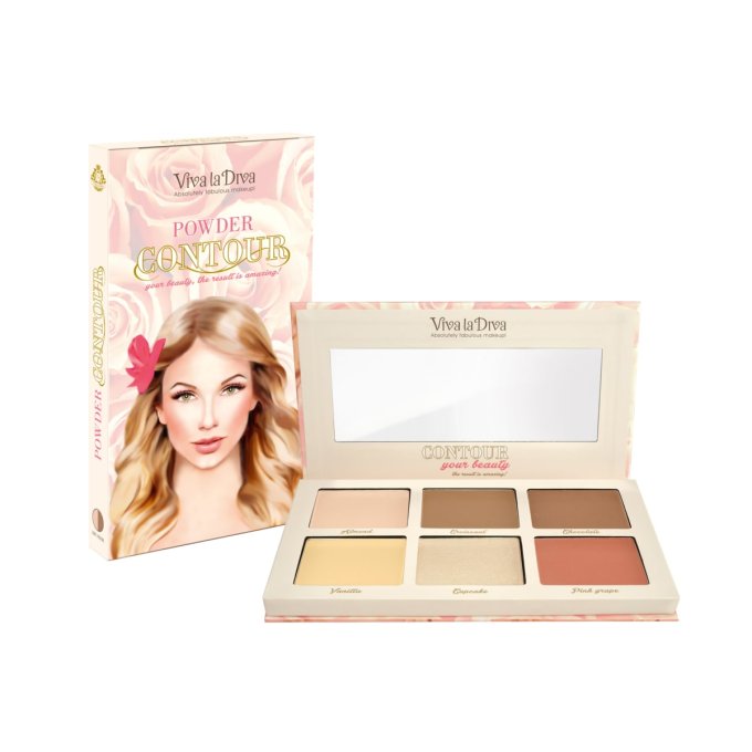 Contouring kit vegan VIVA LA DIVA Light / Medium