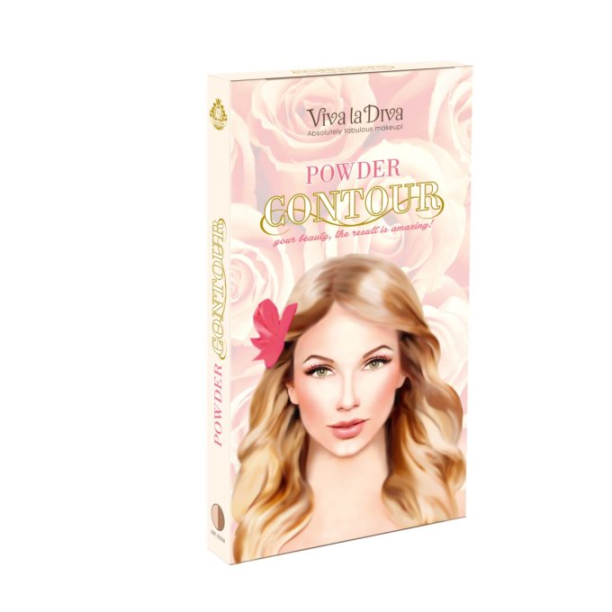 Contouring kit vegan VIVA LA DIVA Light / Medium