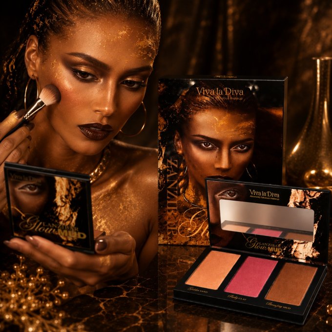 Palette teint vegan Zanzibar glow mud VIVA LA DIVA