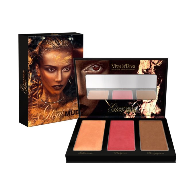 Palette teint vegan Zanzibar glow mud VIVA LA DIVA
