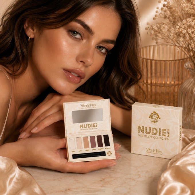 Palette d'ombres à paupières vegan Nudie matte VIVA LA DIVA - 6 couleurs