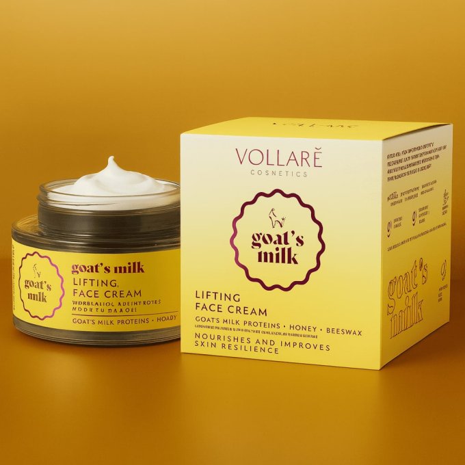 Soin visage lait de chèvres nourrissant aux 7 huiles - 50 ml - Vollaré Cosmetics