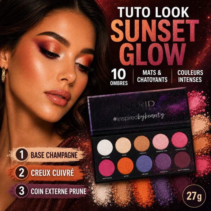 Palette de 10 ombres à paupières  Colors Woman Nature - 27g - Ingrid
