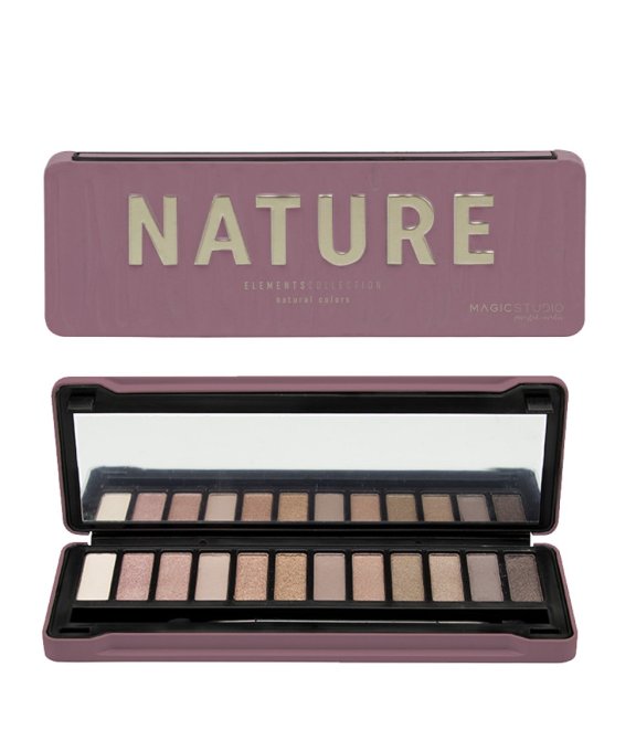 Palette de maquillage Nature - 12 couleurs - 14.5g - Magic Studio