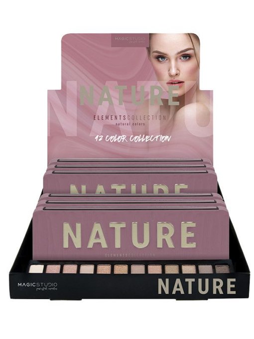 Palette de maquillage Nature - 12 couleurs - 14.5g - Magic Studio