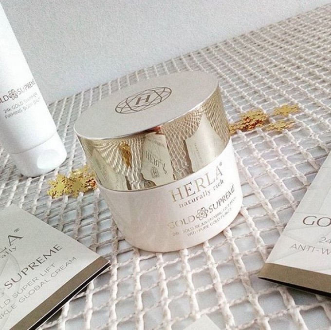Coffret cadeau Super Anti-ride + Sérum de jeunesse - Visage - GOLD SUPREME - HERLA