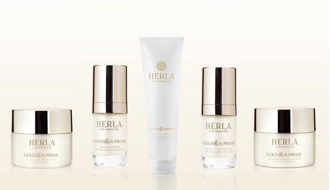Coffret cadeau Super Anti-ride + Sérum de jeunesse - Visage - GOLD SUPREME - HERLA