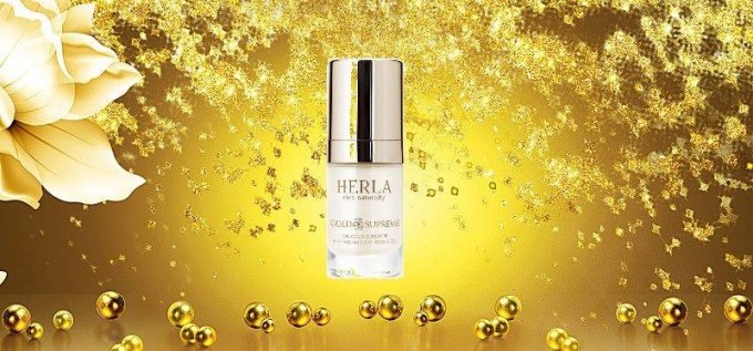 Coffret cadeau Super Anti-ride + Sérum de jeunesse - Visage - GOLD SUPREME - HERLA