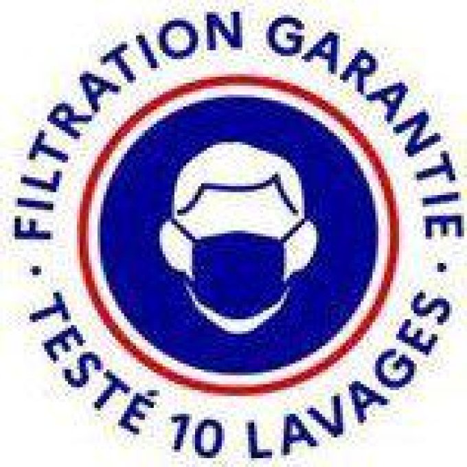 5 masques Grand public filtration sup 90% en bambou lavables à 40°C et utilisables min 10 fois