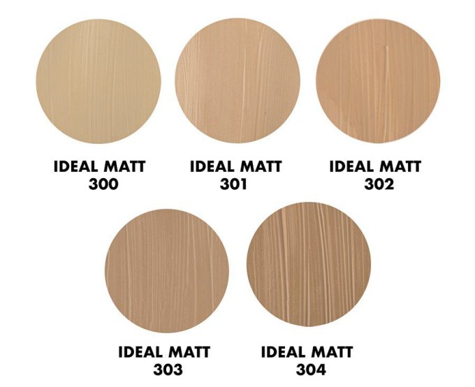Fond de teint IDEAL MATT Ingrid Cosmetic - 30 ml - 6 teintes