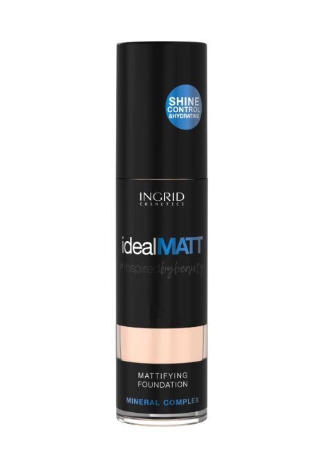 Fond de teint IDEAL MATT Ingrid Cosmetic - 30 ml - 6 teintes