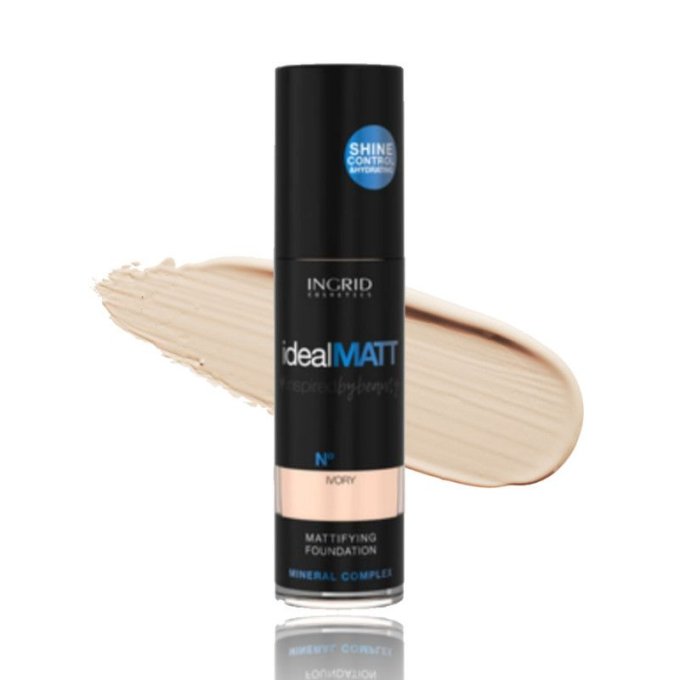 Fond de teint IDEAL MATT Ingrid Cosmetic - 30 ml - 6 teintes