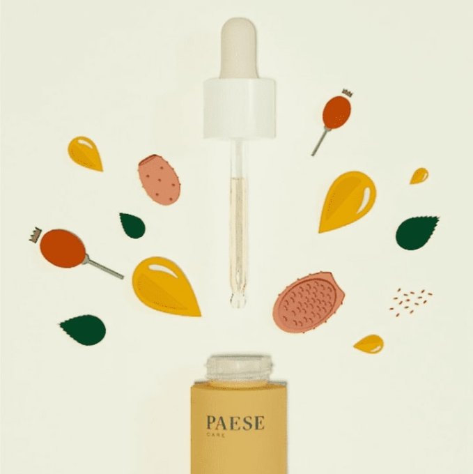 Sérum éclaircissant et rajeunissant 10% de Vitamines C - 89% naturel - 15 ml - PAESE