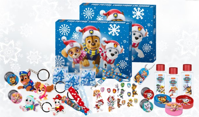 Calendrier de l'Avent Pat Patrouille - 24 surprises beauté et accessoires