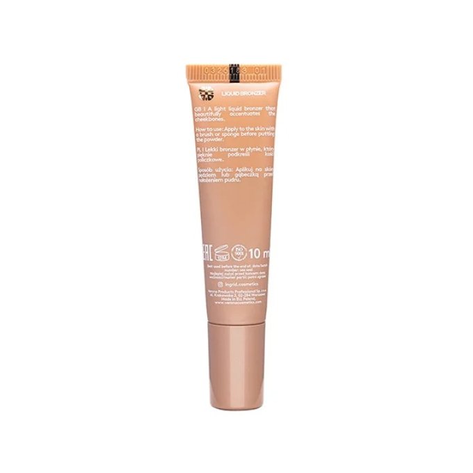 Bronzer liquide no make-up - 2 teintes - 10 ml - Ingrid Cosmetics