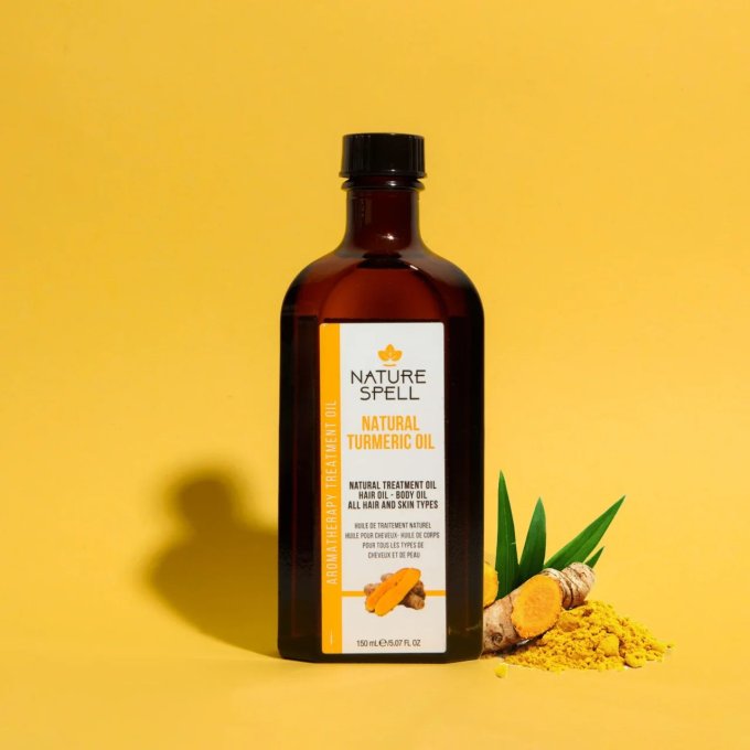 Huile de curcuma pour la peau et les cheveux – anti-inflammatoire et régénérante pour peau et cheveu