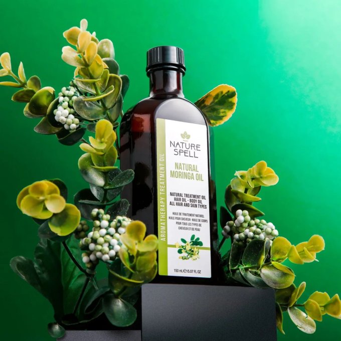 Huile précieuse de moringa pour la peau et les cheveux -  soin intensif pour peau sèche et cheveux a