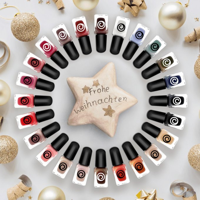 Lot de 3 calendriers de l'Avent 24 mini vernis à ongles 3