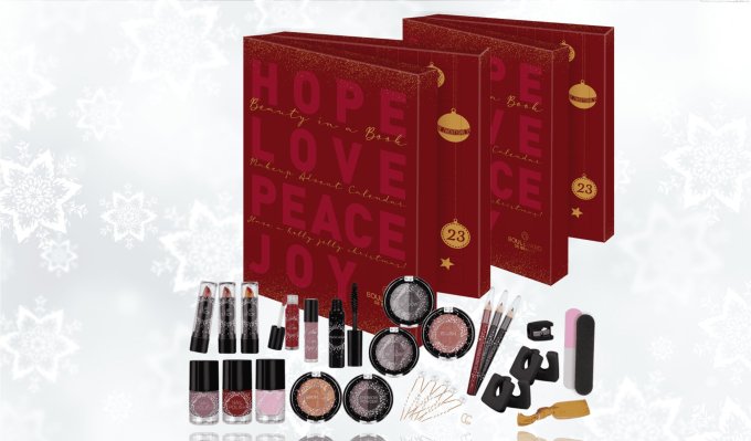 Lots de 2 calendriers de l'avent Beauty In A Book 2
