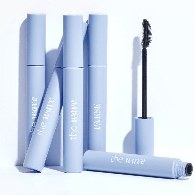 Duo "Warm Crush" : palette 8 ombres à paupières  11 g VEGAN et Mascara WAVE - PAESE
